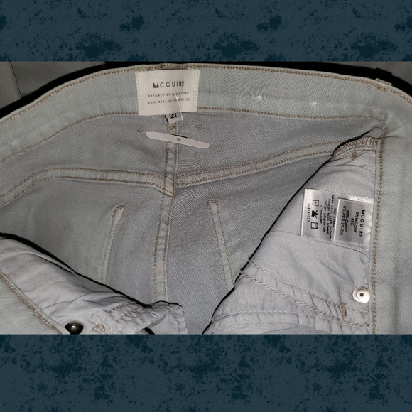 ๐๏ธ Mcquire denim Anthropologie Flare Jeans NWOT - Picture 13 of 14